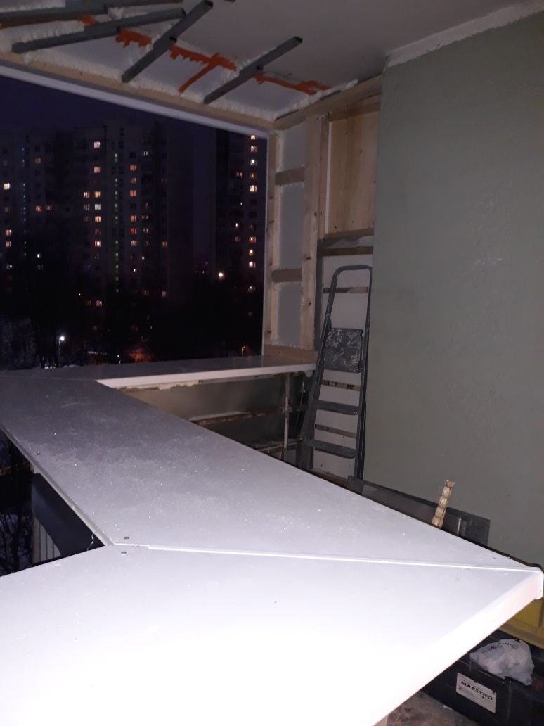 Фото работ отделка и остекление балконов и лоджий